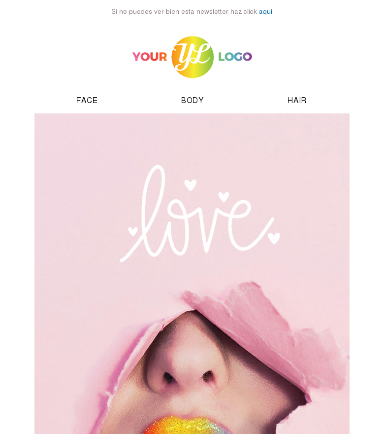 Plantilla email marketing Love your self