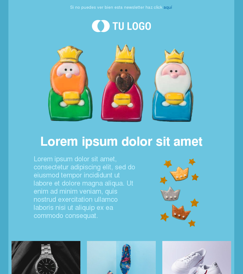 Plantilla email marketing Reyes magos 2