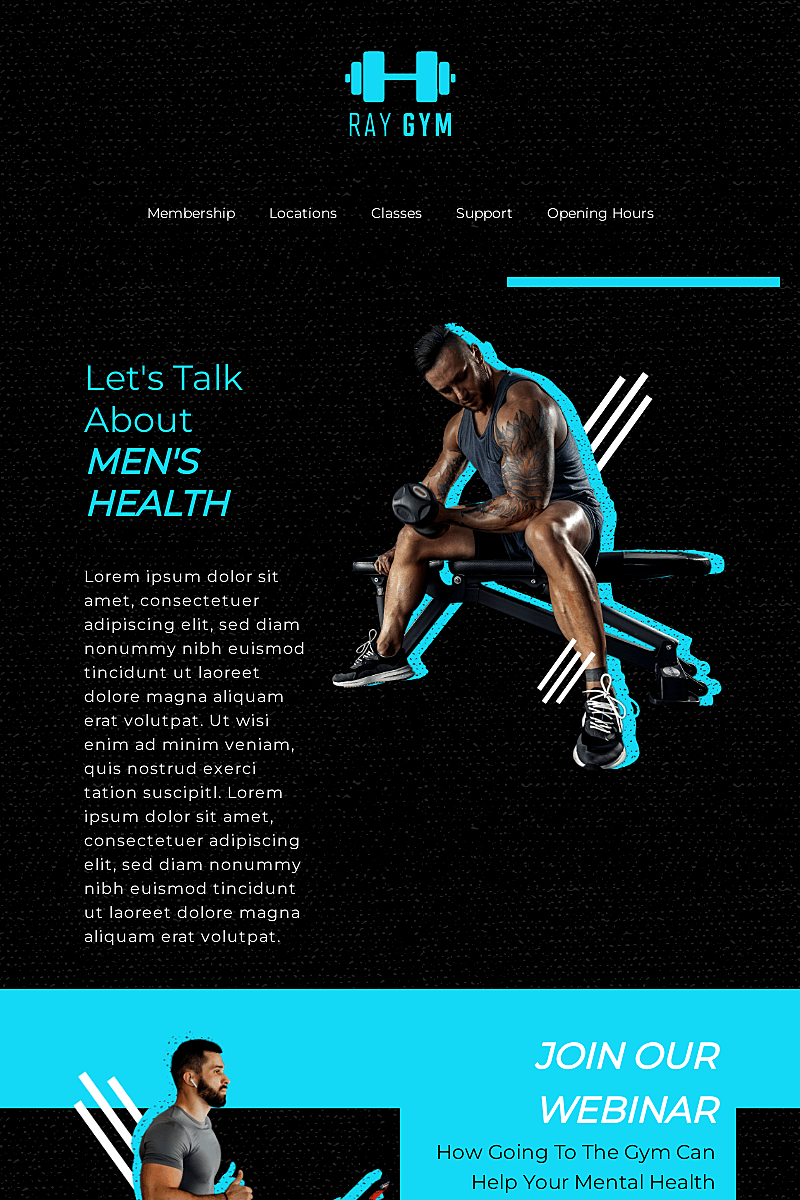 Plantilla Mens health