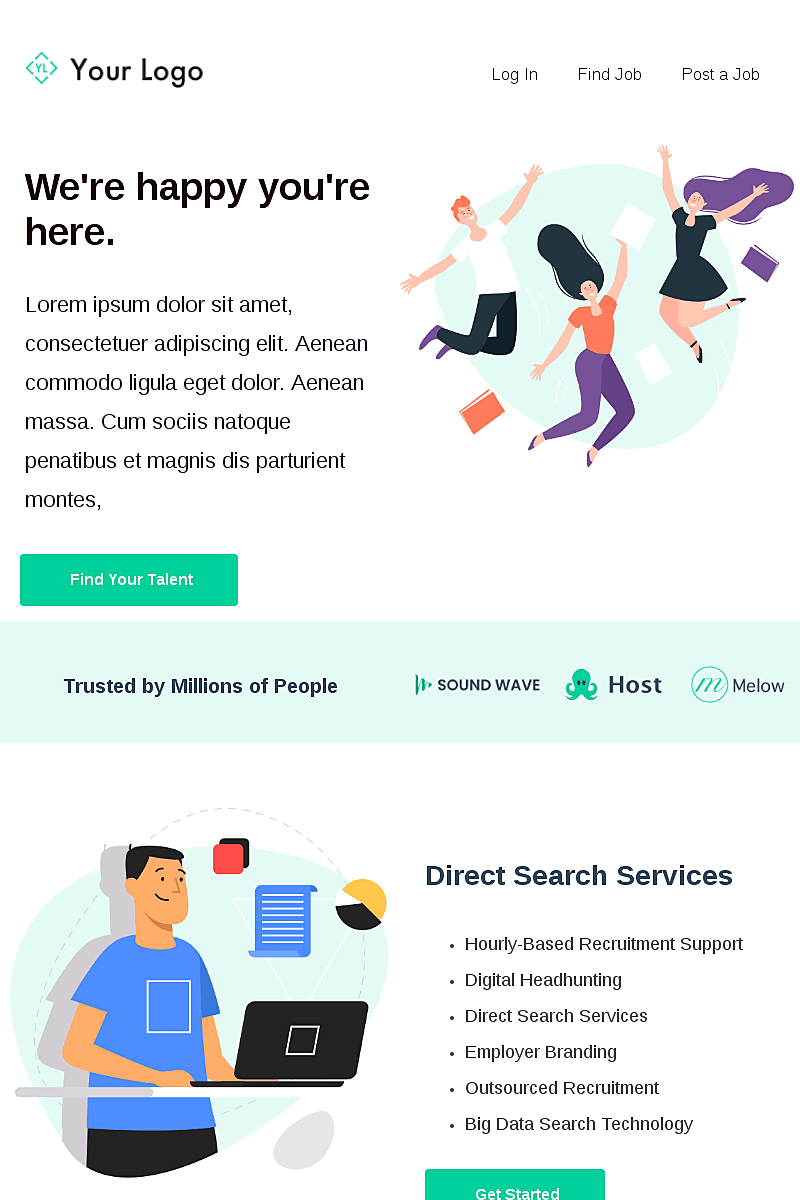 Template Find your talent now