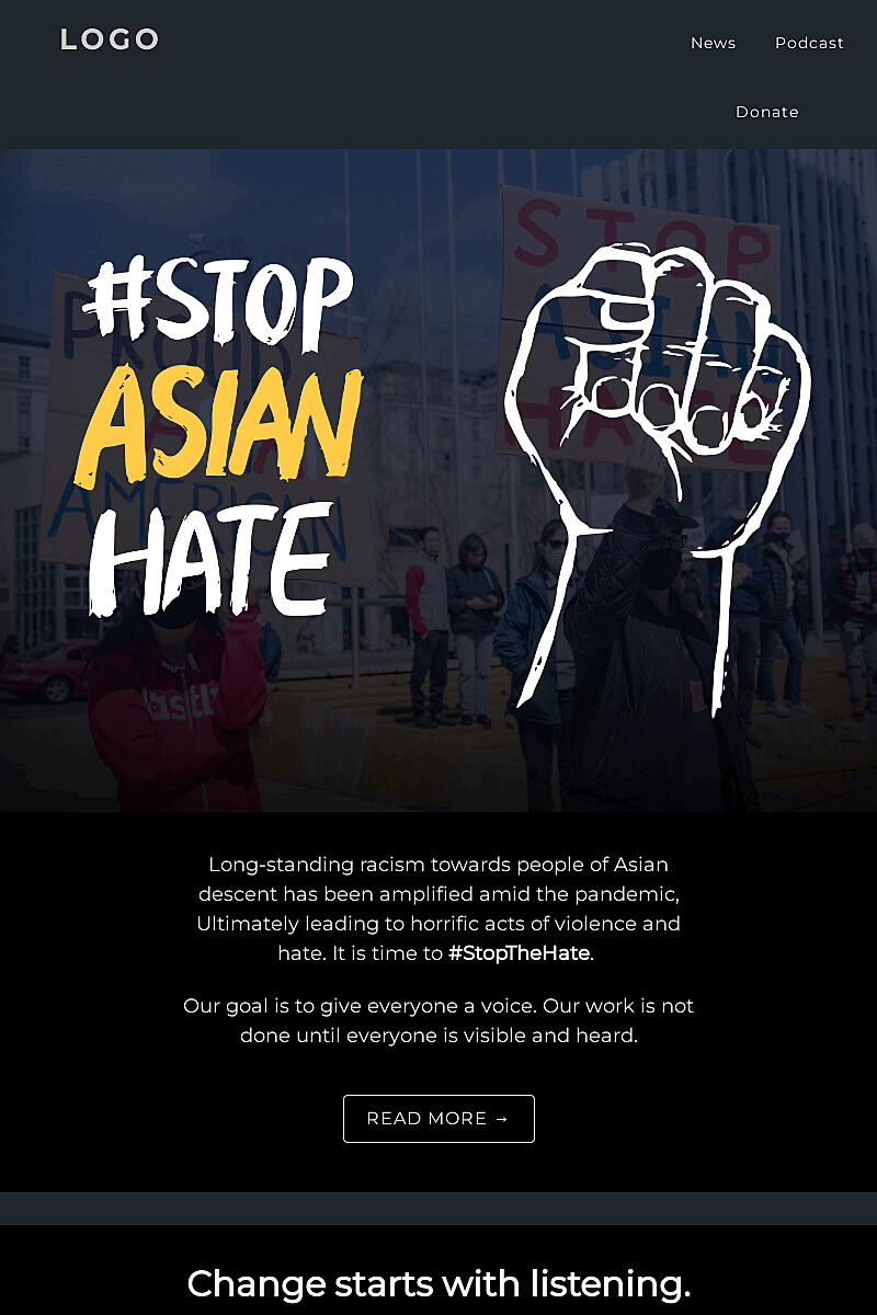 Plantilla Change starts with listening 2