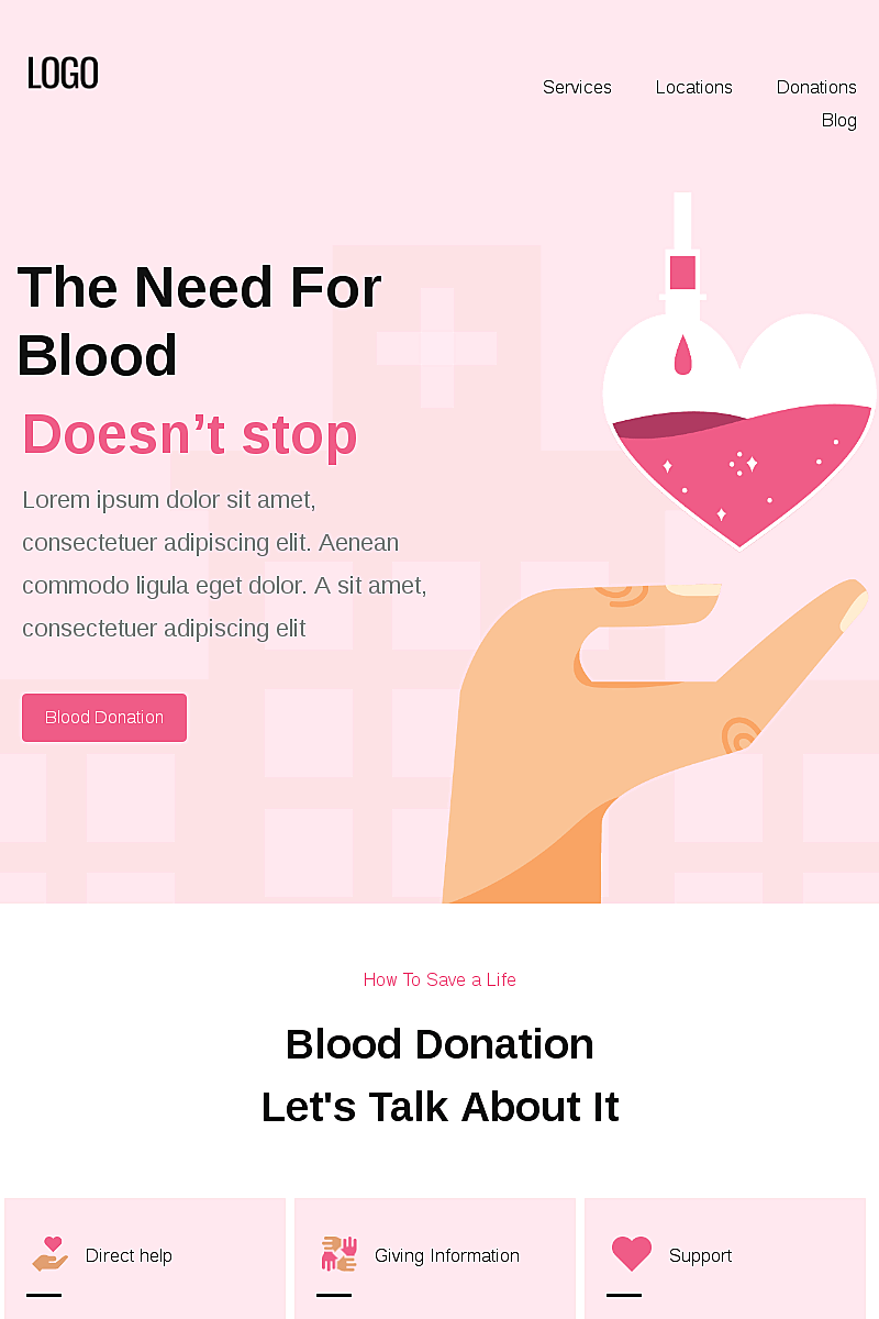 Plantilla World blood donor day