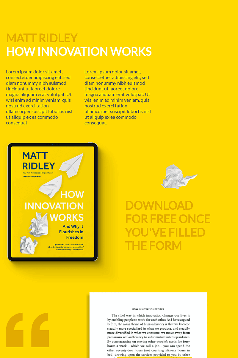 Plantilla Ebook launch showcase