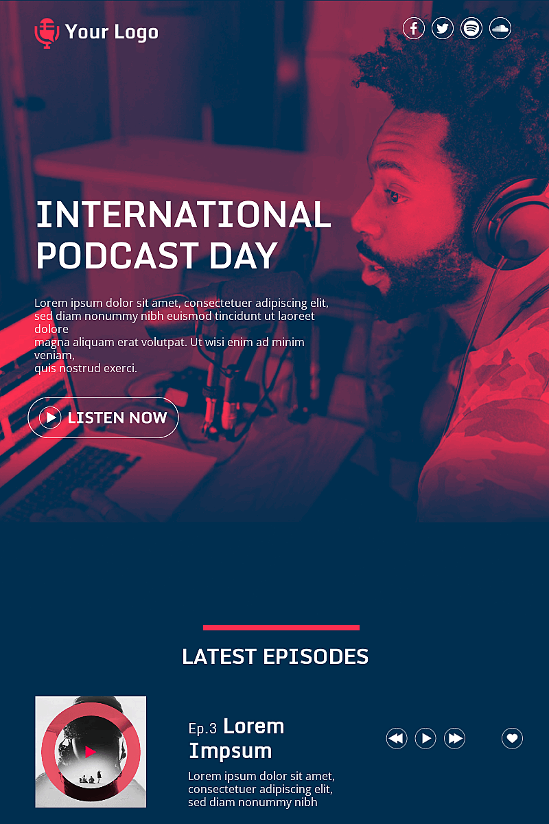 Template Podcast day
