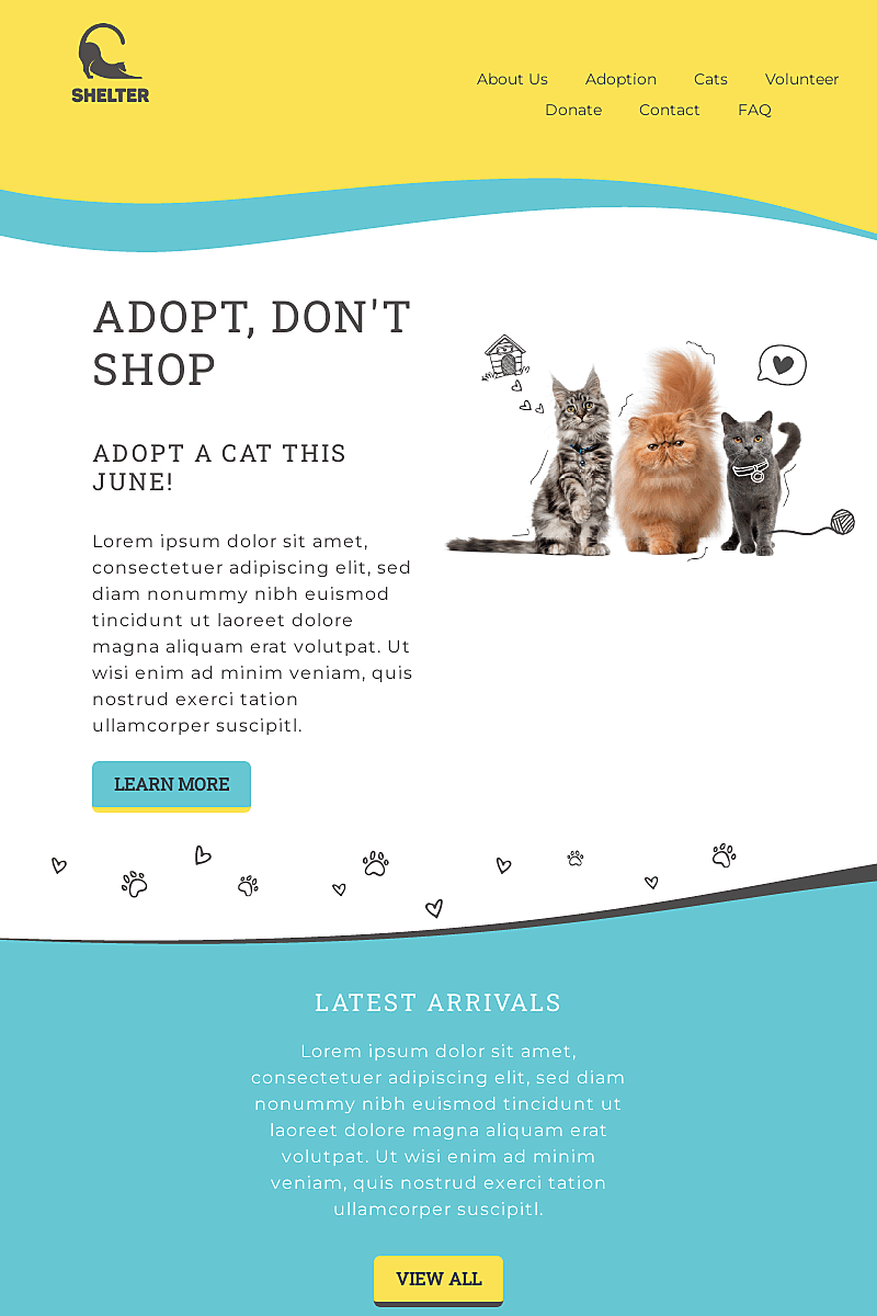Plantilla Adopt dont shop