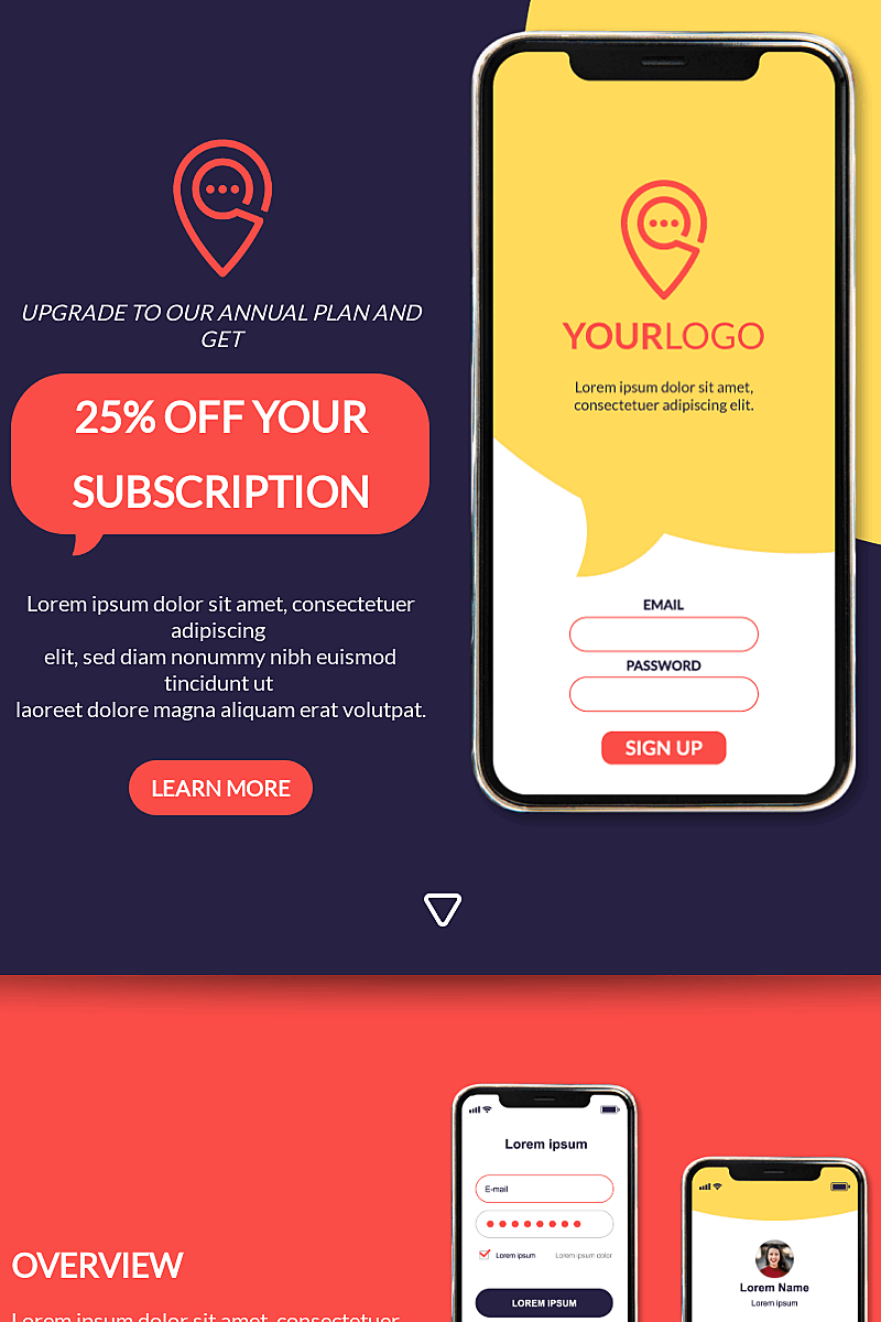 Template Upgrade to our annual plan