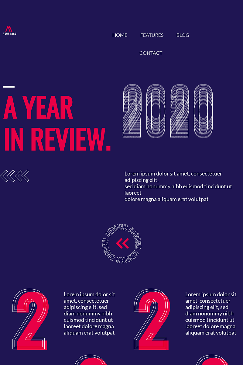 Template A year in review