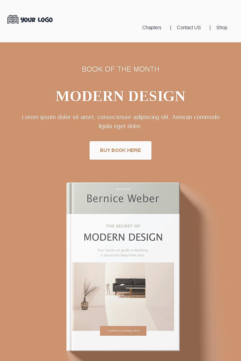 Plantilla landing page Book shop