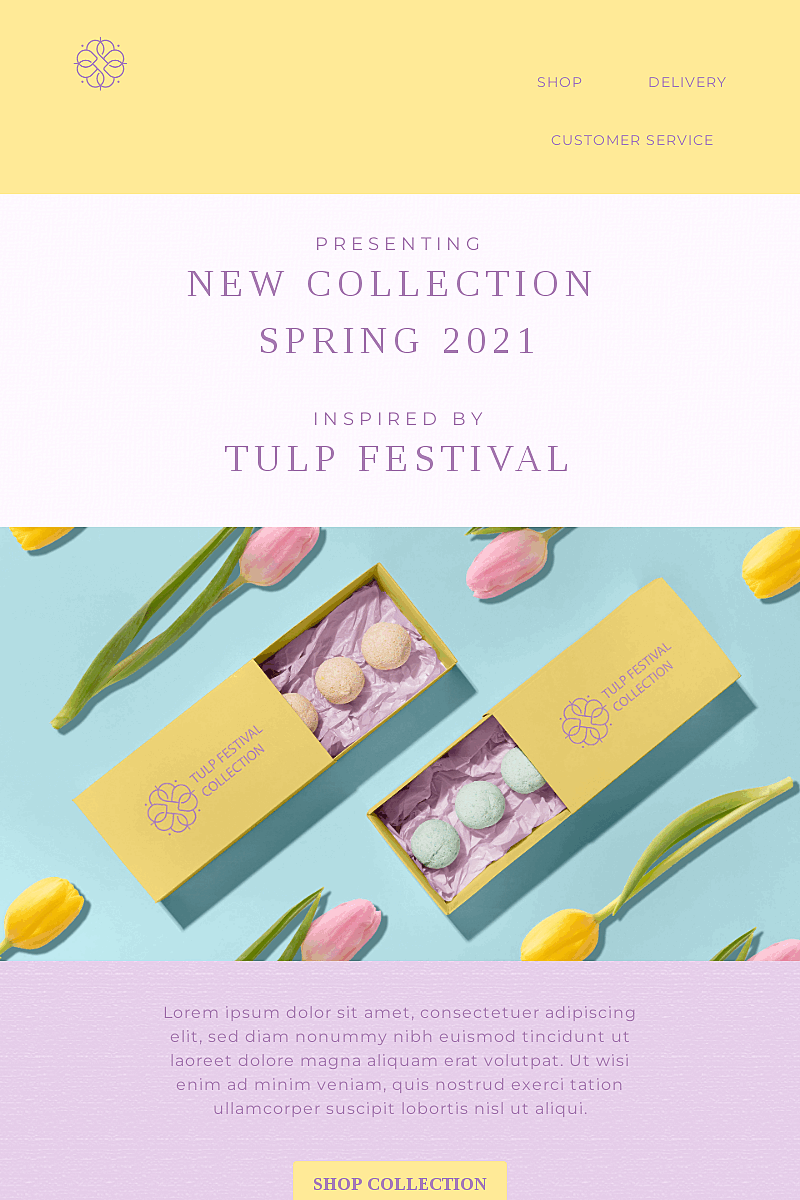 Template New spring collection