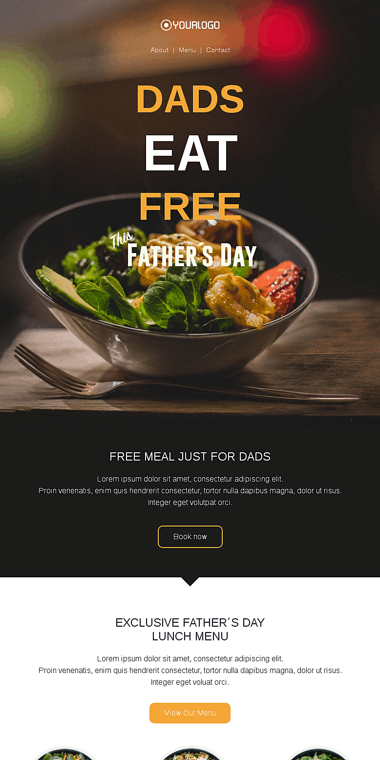 Template Dads eat free