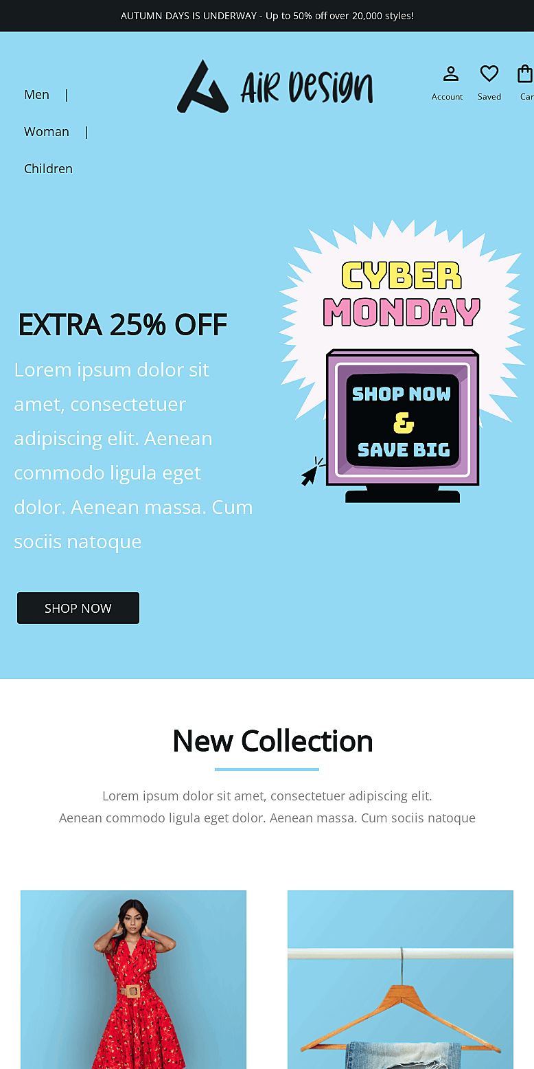 Template Cyber monday offer