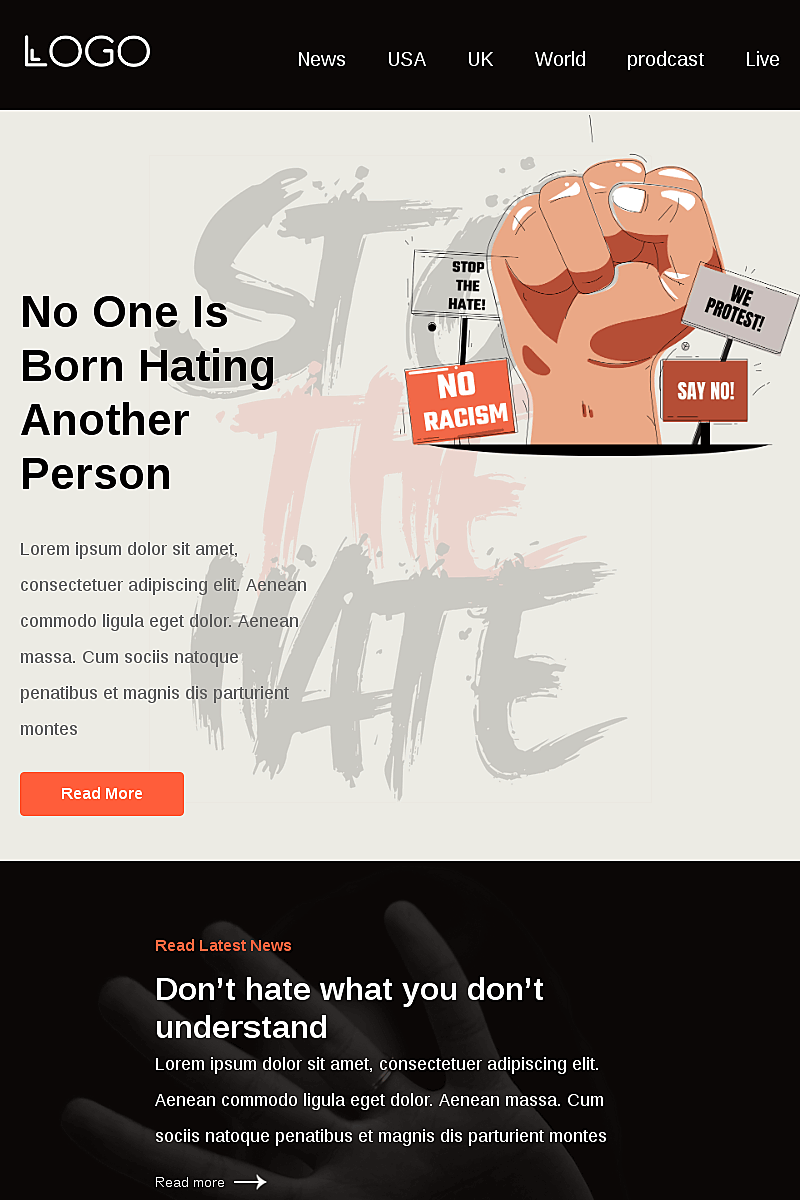 Plantilla Stop asian hate