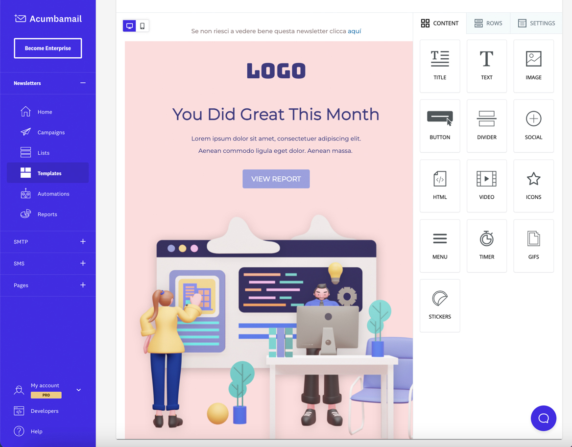 Easy, quick and effective email marketing